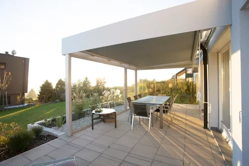 Custom timber steel pergola garden